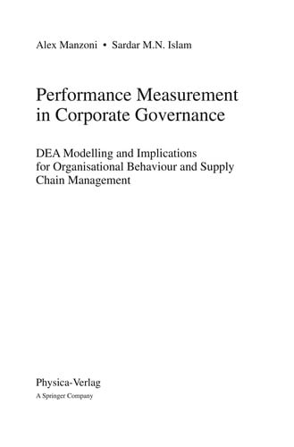 Performance Measurement in Corporate Governance