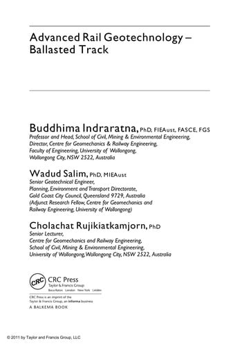 Advanced rail geotechnology--ballasted track