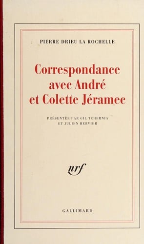 Correspondance avec André et Colette Jéramec