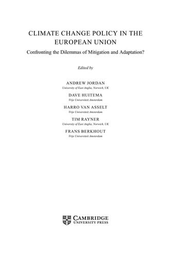 Climate change policy in the European Union