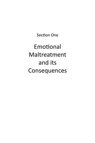Safeguarding children from emotional maltreatment