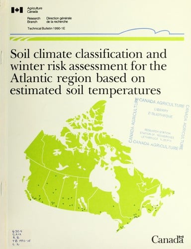 Soil climate classification and winter risk assesment for the Atlantic region based on estimated soil temperatures