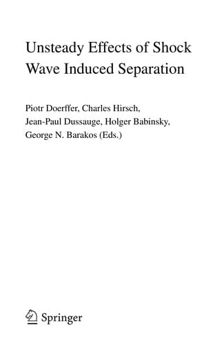Unsteady effects of shock wave induced separation