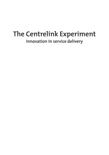 The Centrelink Experiment