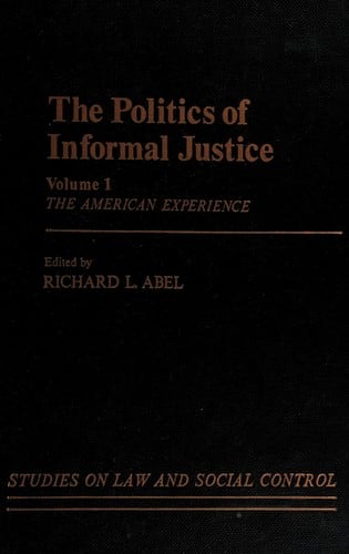 The Politics of informal justice