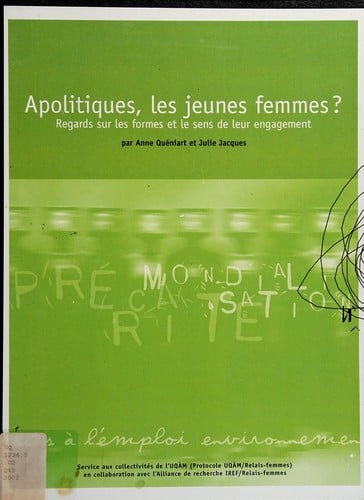 Apolitiques, les jeunes femmes?