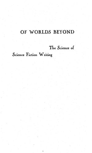 Of Worlds Beyond