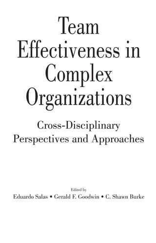 Team effectiveness in complex organizations