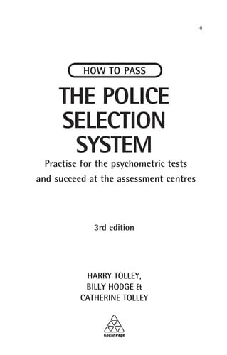 How to pass the police selection system