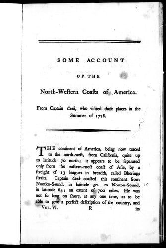 Some account of the north-western coasts of America