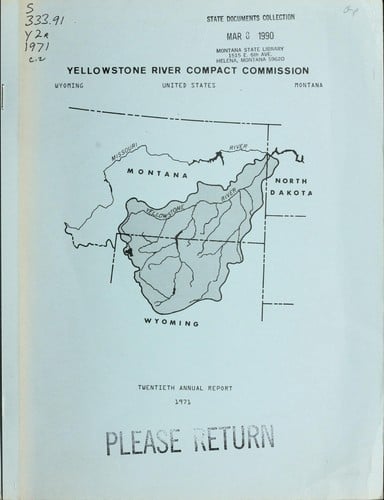 Annual report - Yellowstone River Compact Commission