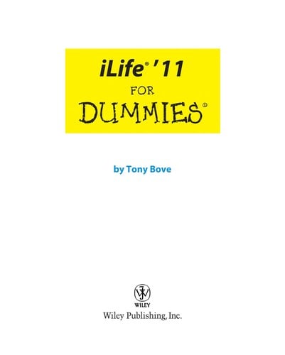 iLife '11 for dummies