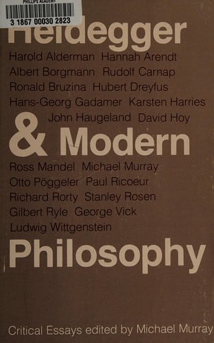Heidegger and modern philosophy