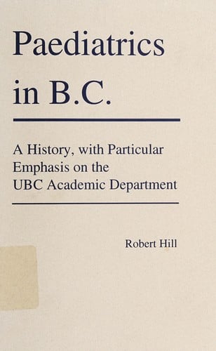 Paediatrics in B.C.