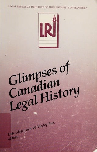Glimpses of Canadian legal history