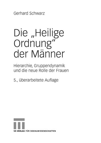Die "Heilige Ordnung" der Ma nner