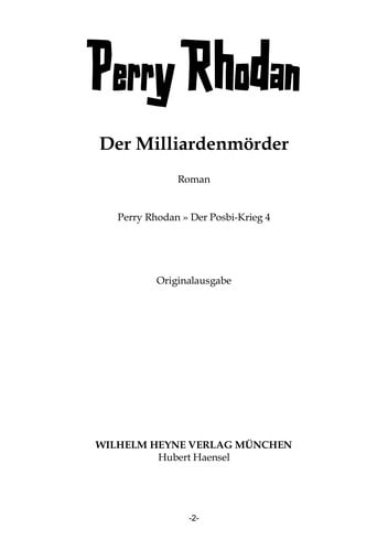 Der Milliardenmörder