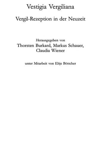 Vestigia Vergiliana Vergil