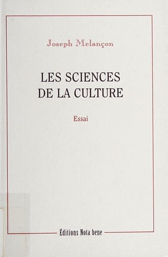 Les sciences de la culture