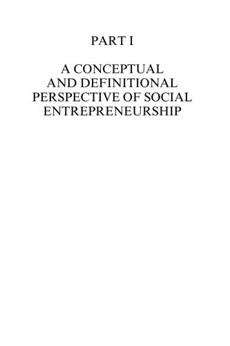 Handbook of research on social entrepreneurship