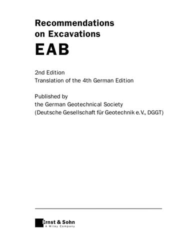 Recommendations on excavations EAB