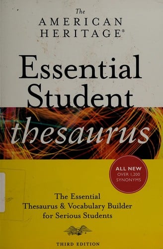 The American Heritage essential student thesaurus