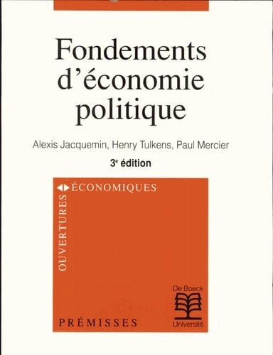 Fondements d'e conomie politique