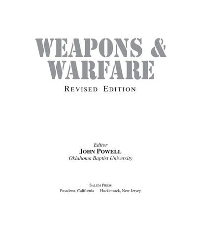 Weapons & warfare