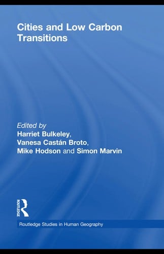 Cities and low carbon transitions