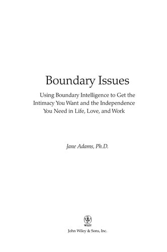 Boundary Issues