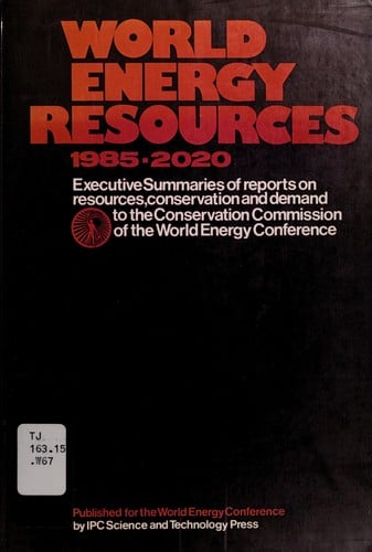 World energy resources, 1985-2020