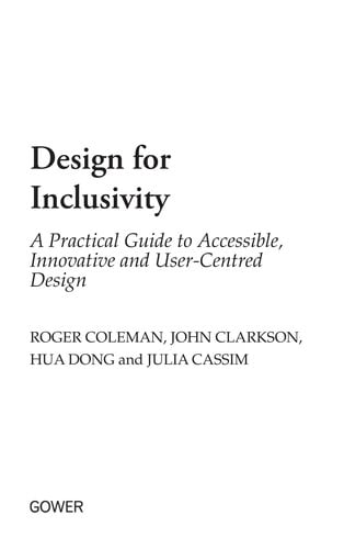 Design for inclusivity