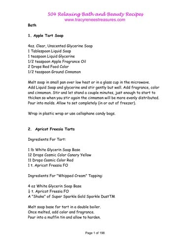 504 relaxing bath and beauty recipes