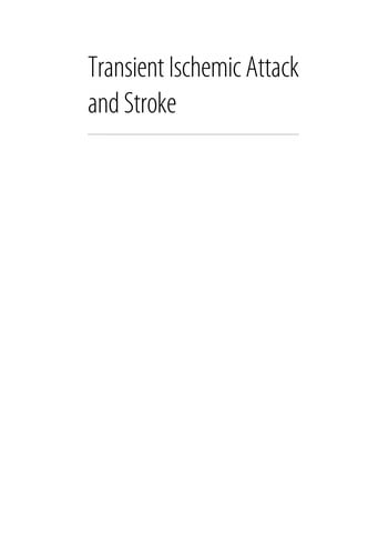 Transient ischemic attack and stroke