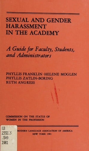 Sexual and gender harassment in the academy