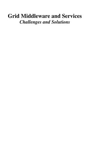 Grid middleware and services