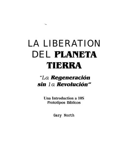 La Liberacion del planeta tierra