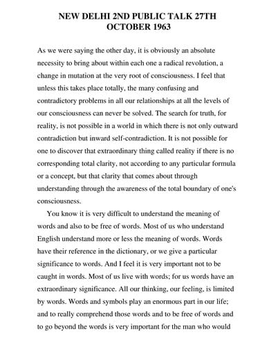 The Collected Works of J. Krishnamurti, (1963-1964)