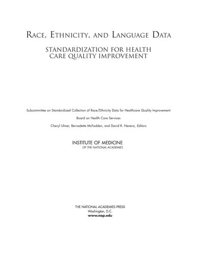 Race, ethnicity, and language data
