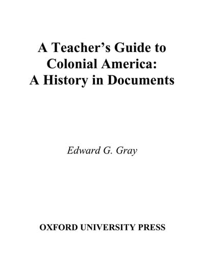 A teacher's guide to Colonial America