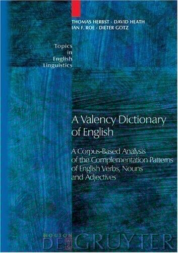 A valency dictionary of English