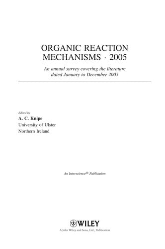 Organic reaction mechanisms, 2005