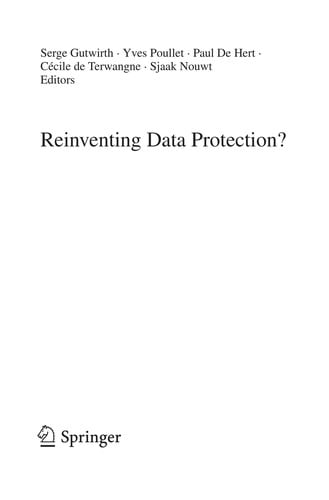 Reinventing Data Protection?