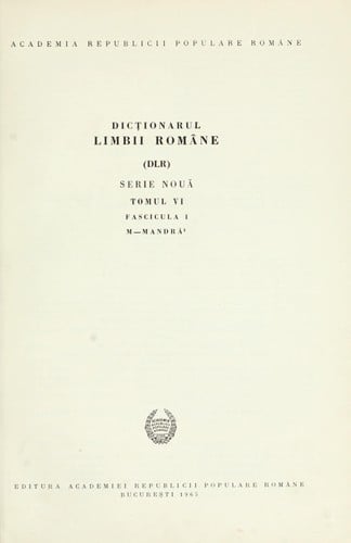 Dicionarul limbii române (DLR), Serie nou