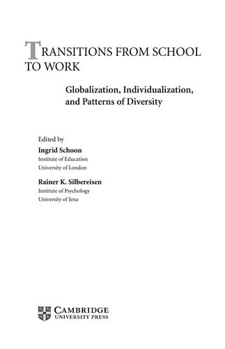 Transitions from school to work