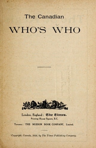 The Canadian who's who