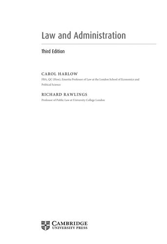 Law and administration