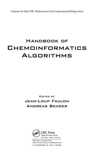 Handbook of chemoinformatics algorithms