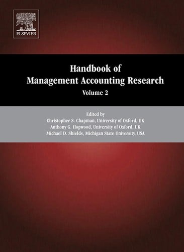 Handbook of management accounting research