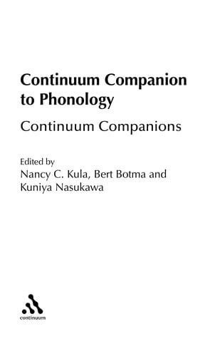 Continuum companion to phonology